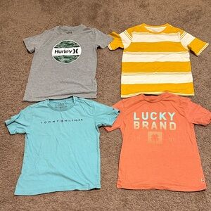 Tommy Hilfiger, Hurley, lucky brand, and wonder nation tees.